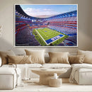 Buffalo Bills Football Team Print Canvas - Buffalo Highmark by MyGreatCanvas | Canvas Wall Art Prints | Photo Prints & Wall Decor
