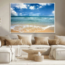 Sea View From the Beach Canvas Print