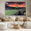 Eugene Autzen Stadium Canvas Wall Art Print – Sunset Over