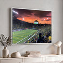 Eugene Autzen Stadium Canvas Wall Art Print – Sunset Over