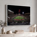 Framed Texas Tech Red Raiders Stadium Canvas, Texas Tech Red
