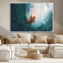 Powerful Jesus Canvas Print - Hand of Salvation,