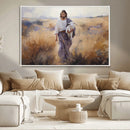 Jesus the Good Shepherd Wall Art Canvas Print - Lost Lamb