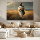 Jesus Shepherd Wall Art | Ready to Hang Triptych Canvas of