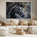 Large Abstract Horse Wall Art Canvas Print | Farmhouse Wall