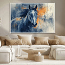 Abstract Blue Horse Wall Art Print Canvas | Horse Wall Art by MyGreatCanvas | Canvas Wall Art Prints | Photo Prints & Wall Decor