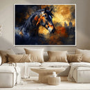 Abstract Horse Art Print - Abstract Canvas Wall Art |
