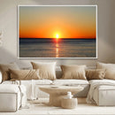 Golden Horizon Sunset Over Ocean Wall Art Canvas Print – by MyGreatCanvas | Canvas Wall Art Prints | Photo Prints & Wall Decor