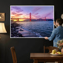 Golden Gate Bridge Wall Art Canvas Print – Framed San by MyGreatCanvas | Canvas Wall Art Prints | Photo Prints & Wall Decor