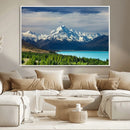 Mount Cook and Lake Pukaki Canvas Wall Art Print – Majestic by MyGreatCanvas | Canvas Wall Art Prints | Photo Prints & Wall Decor