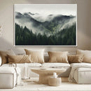 Misty Forest Canvas Print Wall Art Premium Canvas Print a