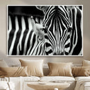 Zebra Wall Art – Zebra Close Up Wall Art – Framed Black by MyGreatCanvas | Canvas Wall Art Prints | Photo Prints & Wall Decor
