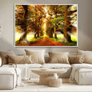 Sunshine in Forest and Trees Wall Art Canvas Print by MyGreatCanvas | Canvas Wall Art Prints | Photo Prints & Wall Decor