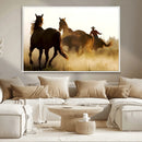Horses and Cowboys Wall Art Canvas Print by MyGreatCanvas | Canvas Wall Art Prints | Photo Prints & Wall Decor