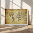 Push Pin World Map Canvas Print – Travel Tracker Wall Art