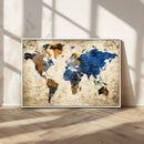World Map Canvas Print – Detailed Map of the World Wall Art by MyGreatCanvas | Canvas Wall Art Prints | Photo Prints & Wall Decor