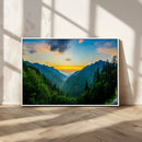Green Forest Wall Art Canvas Print
