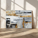 Abstract Painting Canvas Wall Art Print Paint Drip Art Brush