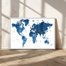 World Map Canvas Print – Framed Detailed Map of the World by MyGreatCanvas | Canvas Wall Art Prints | Photo Prints & Wall Decor