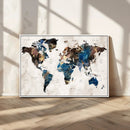 World Map Canvas Print – Framed Travel Map Wall Art for by MyGreatCanvas | Canvas Wall Art Prints | Photo Prints & Wall Decor