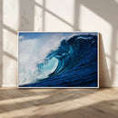 Ocean Wave at Sunset Canvas Art, Large Wall Print of Vibrant