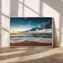 Ocean Beach Wall Art Canvas Print Sunset Artwork Print
