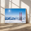 Ski Season Snow Wall Art Canvas Print