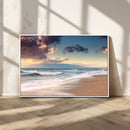 Cloudy Weather Beach Sunset Canvas Print | Sunrise Wall Art by MyGreatCanvas | Canvas Wall Art Prints | Photo Prints & Wall Decor