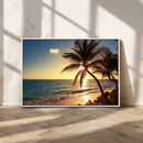 Sunset Palm Trees Wall Art Canvas Print by MyGreatCanvas | Canvas Wall Art Prints | Photo Prints & Wall Decor