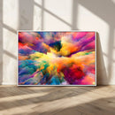 Blazing Vibrant Colors Cloud Wall Art Canvas Print