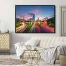 Dallas City Lights Large Wall Art Dallas Cityscape Canvas