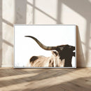 Texas Longhorn Wall Art Canvas Print | 3-Panel Large