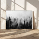 Fogy Forest Canvas Wall Art Print - Mountain Wall Art with