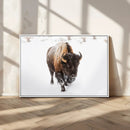Bison Winter Wall Art Canvas Print For Farmhouse Decor