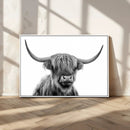 Scottish Highland Cow Cattle Art Print Wall Art Canvas Print by MyGreatCanvas | Canvas Wall Art Prints | Photo Prints & Wall Decor