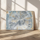Radiant Abstract Wood Rings Canvas Art – Modern Triptych