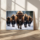 Buffalo Wall Art Canvas Print, American Bison Herd Wall Art by MyGreatCanvas | Canvas Wall Art Prints | Photo Prints & Wall Decor