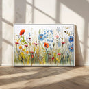 Colorful Wildflower Canvas Wall Art - Vibrant Floral