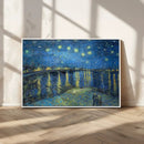 Vincent van Gogh Starry Night over the Rhone Abstract Wall
