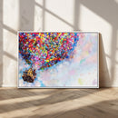Don't Look Up Movie Canvas Wall Art - Vibrant Floating House