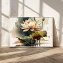 Lotus Flower Watercolor Canvas Print – A Symbol of Serenity by MyGreatCanvas | Canvas Wall Art Prints | Photo Prints & Wall Decor