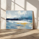 Abstract Ocean Canvas Wall Art - Coastal Blue and Gold by MyGreatCanvas | Canvas Wall Art Prints | Photo Prints & Wall Decor