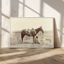Cowboy Wall Art - Western Horse Canvas Print - Vintage