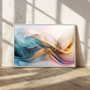 Abstract Flowing Colors Wall Art Canvas Print