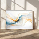 Decorative Turquoise Abstract Wave Wall Art Canvas Print by MyGreatCanvas | Canvas Wall Art Prints | Photo Prints & Wall Decor