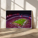 Bryant-Denny Stadium Night Game Triple Canvas Wall Art - by MyGreatCanvas | Canvas Wall Art Prints | Photo Prints & Wall Decor