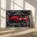 Ferrari Pit Stop Canvas Wall Art – Precision and Speed