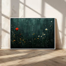 Wildflower Field Framed Wall Art, Vintage Botanical