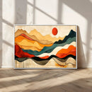 Mid Century Wall Art Print  - Abstract Woodland Print -