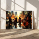 Jazz Wall Art Canvas Print – Colorful Musical Instrument